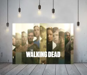 THE WALKING DEAD 1-RAHMEN LEINWANDKUNST KLASSISCHES SHOWBILD PAPIER DRUCK - BRAUN - Bild 1 von 17