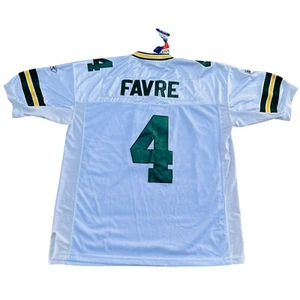 Brett Favre Green Bay Packers #4 Reebok On Field Jersey Lambeau Field Sz 54 NWT - Picture 1 of 12