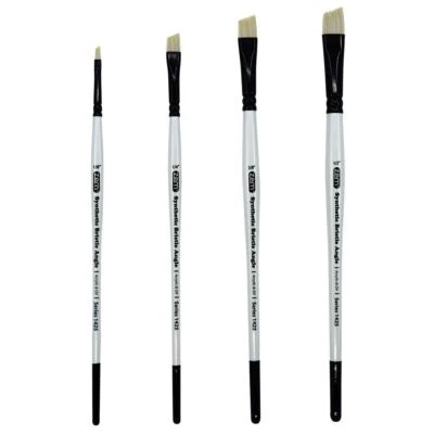 AS-231 White Bristle Synthetic Angles Brush Set 4 pcs - image 1 of 4
