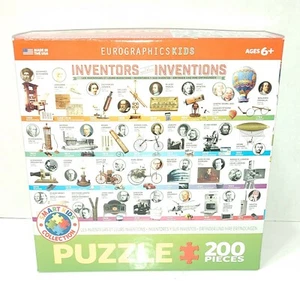 EuroGraphics Inventors and Their Inventions Jigsaw Puzzle 200 Piece - Picture 1 of 11