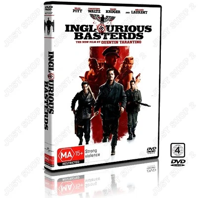 Inglourious Basterds DVD : Quentin Tarantino Film : WW2 Movie : Brand New - image 1 of 3