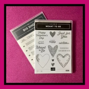 Stampin' Up! Troqueles MEANT TO BE BE BE MINE STITCHED đź’• Precioso conjunto #247 - Imagen 1 de 22