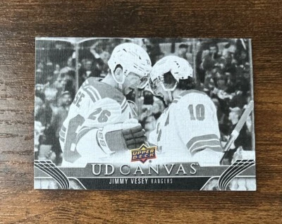 2023-24 Upper Deck Series 1 UD Canvas Black #C53 Jimmy Vesey New York Rangers - Image 1 of 2
