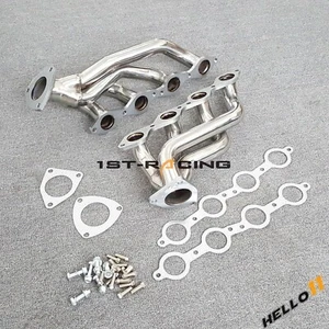 Shorty Exhaust Headers For 99-06 Chevrolet Silverado Sierra 1500 4.8L 5.3L V8 - Bild 1 von 4