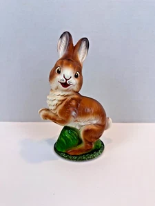 Ino Schaller Easter Bunny Rabbit Sitting on Hind Legs German Paper Mache 7 in - Picture 1 of 4