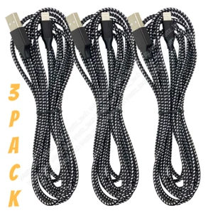 3Pack 6ft Phone Charger Charging Cable for iPhone 14/13/12/11/Pro/11/XS/MAX/XR/8 - Picture 1 of 9