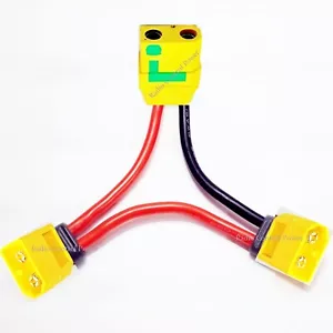 RCP XT90 FEMALE TO XT60 MALE ANTI SPARK SERIES HARNESS   - Picture 1 of 21