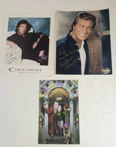 Engelbert Humperdinck Hand Signed Genuine Autograph Photos & Christmas Card Lot - Foto 1 di 20