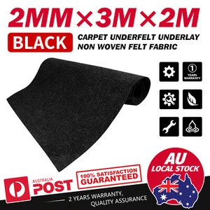 For Jeep Cherokee 2013-2023 Underfelt Car Carpet Underlay 300cm×200cm Black - Picture 1 of 22
