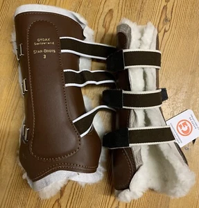 Gygax Star Tendon Luxury Leather/Sheepskin Pony & Full in Brown or White - Picture 1 of 7