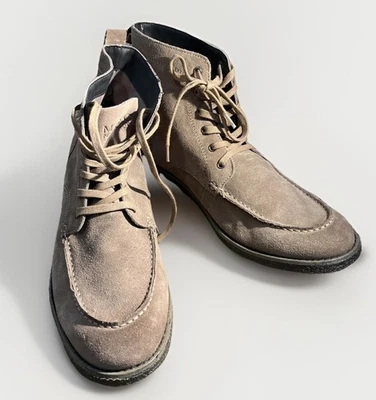 ANDREW MARC Bota de Cuero Gamuza Tostada al Tobillo Para Hombre Talla 11 Preppy Y2K Clásica Usada en Excelente Condición Foto 1 de 4