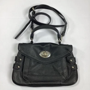 Olivia & Joy Kunstleder Handtasche Schultertasche Handtasche schwarz silber - Bild 1 von 5