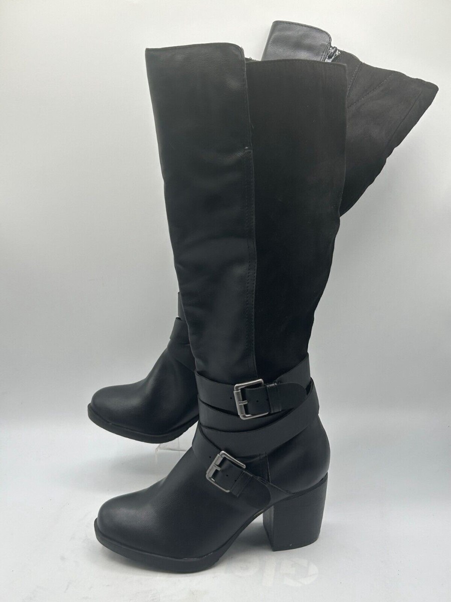 Style&co. Block Heel Leather Upper Boots for Women | eBay Style&co. Block Heel Leather Upper Boots for Women | eBay