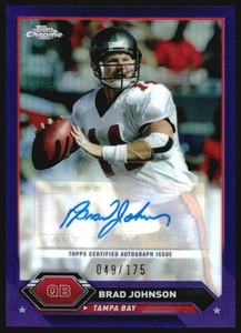 2024 Topps Chrome Brad Johnson Purple Refractor Auto /175 - Bild 1 von 2