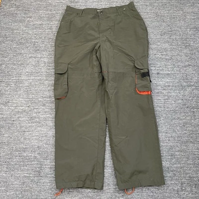 Vintage BUM Equipment PAnts Men 38X31 Green Convertible Outdoor Baggy Skater - Image 1 of 4