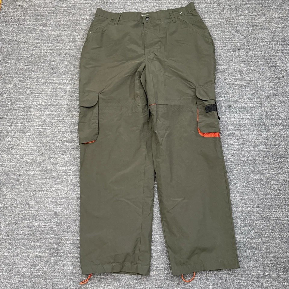 Patinador holgado al aire libre convertible verde 38X31 vintage BUM Equipment PAnts para hombre Foto 1 de 4