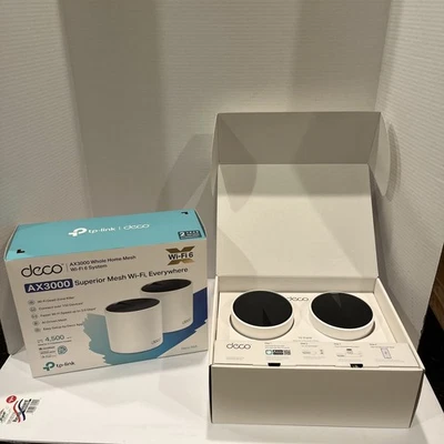 TP-Link Deco AX3000 X55 WiFi 6 Mesh System 4500 Sq.Ft 3000 Mbps 2-Pack - Image 1 of 4