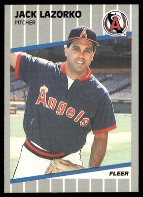1989 Fleer Jack Lazorko California Angels #482 - Image 1 of 2