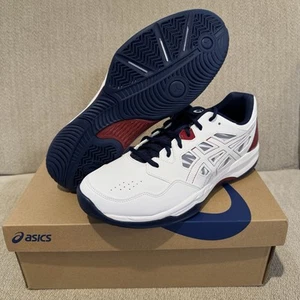 Asics Gel-Renma White/Burgundy 1071A108-100 Mens Size 11.5 SHIPS TODAY! - Picture 1 of 8