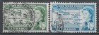 1958 BARBADOS Set of 2 USED STAMPS (Michel # 216,217) CV €1.50