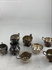 Assorted Silver Plated Cup Candle Holders Creamer & Sugar Bowl Mixed Lot