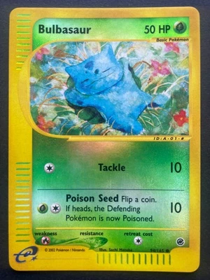 Pokemon Bulbasaur Expedition 94/165 Revere Holo Rare 2002 E-Reader - Image 1 of 4
