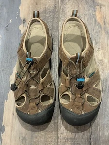 Sandalias de senderismo Keen Venice de cuero marrón para mujer talla 10 exterior punta cerrada - Imagen 1 de 11