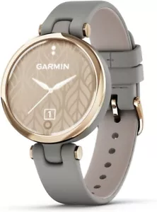 Garmin Lily Clásico Cuero Gris/Dorado Crema 010-02384-E2 De Japón Nuevo - Imagen 1 de 11