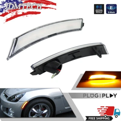 Luces LED delanteras transparentes Plug & Play para Pontiac Solstice y Saturn Sky Foto 1 de 4