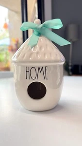 Colección Artesanal RAE DUNN por Magenta Cerámica Birdhouse "HOME" - Totalmente Nueva - Imagen 1 de 5