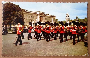 Cartolina/Post Card "BANDA DELLA GUARDIA REALE VICINO A BUCKINGHAM PALACE" - '50 - Picture 1 of 2