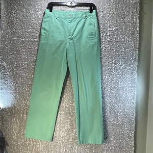 Vineyard Vines By Shep & Ian Chino Pants Girls Size 18 Green Flat Front Straight - Picture 1 of 10