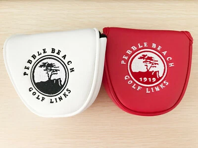 GENERIC 1x Golf Cover Mallet Headcover Blade Semi Cover Links Pebble beach Putter