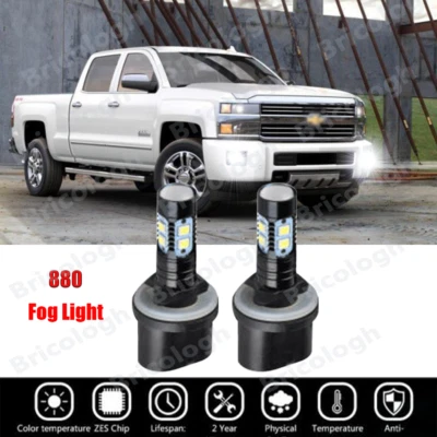 Bombillas antiniebla LED 880 2 piezas para Chevrolet Silverado 1500 2500 HD 3500 2001-2002 Foto 1 de 4