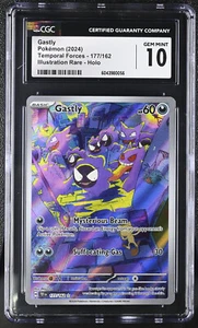 CGC 10 GEM MINT Pokemon Temporal Forces Gastly Illustration Rare 177/162 - Bild 1 von 2