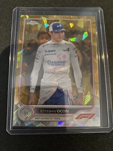 2022 TOPPS CHROME F1 ESTEBAN OCON #43 GOLD SAPHIRE /50 BWT ALPINE TEAM - Photo 1 sur 2