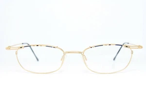 BoDe 306-1 Brille Eyeglasses Occhiali Gafas Leicht Ausgefallen Blau-Gold 51-20 - Picture 1 of 6