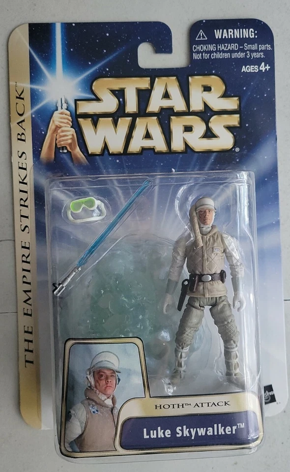 Star Wars Empire Strikes Back Luke Skywalker Figure Hoth Attack 2003 Hasbro