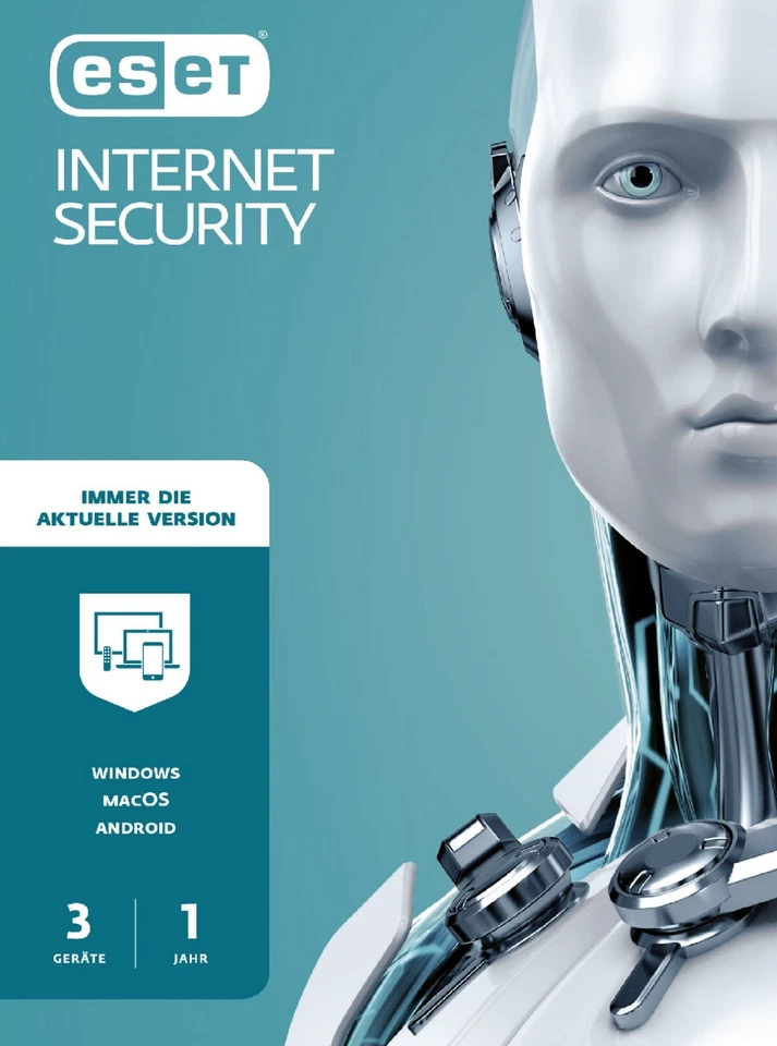 ESET Internet Security 2023 Vollversion Download Software - 3 Geräte, 1 Jahr