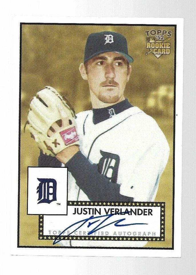 2006 Topps 52 Style Justin Verlander  Rookie  Auto - Image 1 of 2
