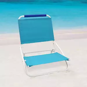 Silla de playa plegable arena verde azulado - Imagen 1 de 11