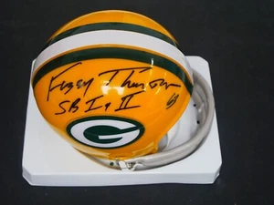 FUZZY THURSTON SIGNED RIDDELL MINI THROWBACK HELMET INSCRIBED "SBI & II" PSA COA - Picture 1 of 2