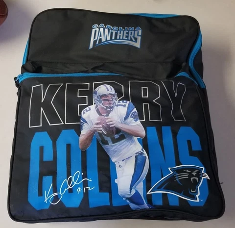 Kerry Collins Carolina Panthers QB Club Backpack Vintage 1990's New Never Used Cover