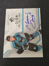 2006-07 UPPER DECK SP AUTHENTIC MATT CARLE ST-MA SIGN OF THE TIMES AUTO