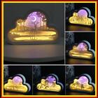 Chinese Style Cloud Creative Mirror Night Light 3D Paper Carving Lamp for Gift