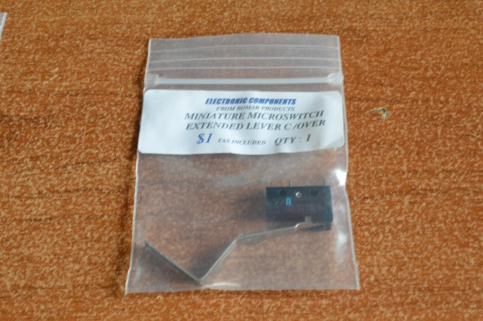 Romar Products Componentes Electrónicos Microsinterruptor Miniatura Interruptor de Palanca Extendido Foto 1 de 1