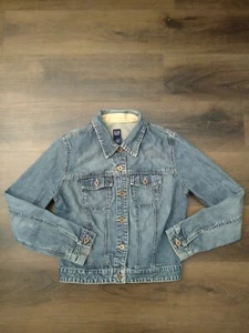 Gap Youth Jacket JEANS Blue Size M - Picture 1 of 6