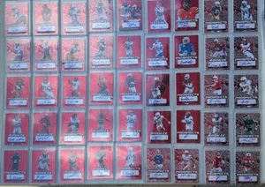 2024 Leaf Electrum Football Auto Autograph RED #d /2 LOT (58) TOTAL - Picture 1 of 6