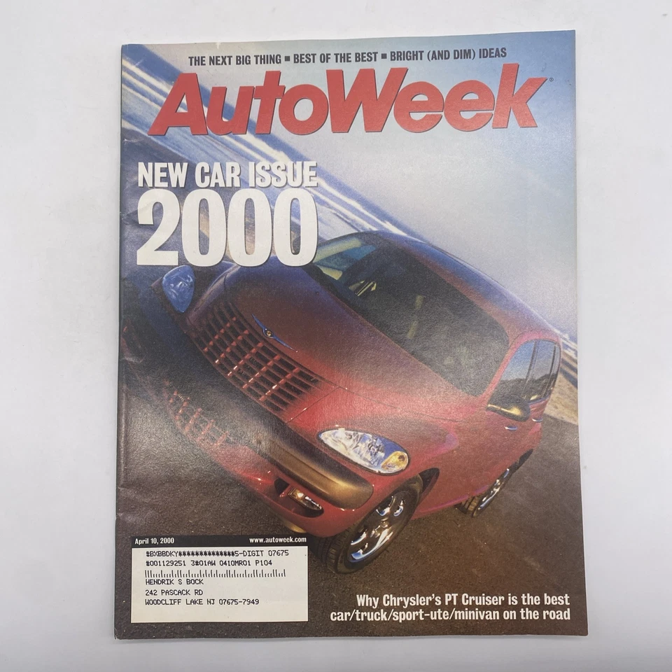 AutoWeek Magazine April 2000 Chrysler PT Cruiser - Image 1 of 4