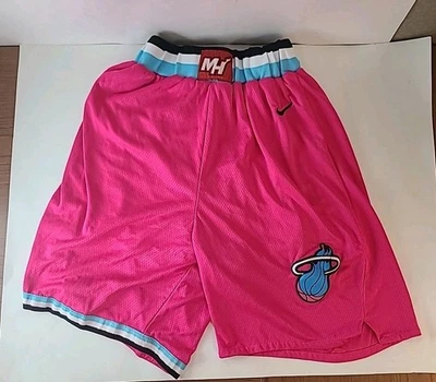 Pantalones Cortos de Baloncesto Nike Miami Heat Rosa Azul NBA Para Hombre Talla 50 Medianos M  Foto 1 de 4